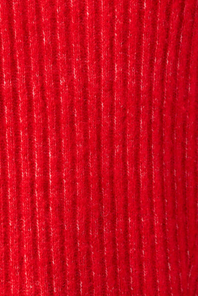 Pull éco-responsable rouge femme