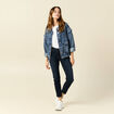Jeans slim 7/8ème denim brut femme