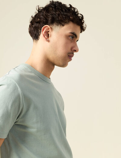 T-shirt éco-responsable vert olive homme
