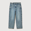 Jeans loose longueur 32 en coton denim dirty homme