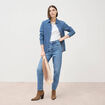 Jeans mom 7/8&egrave;me denim used femme