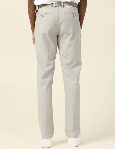 Pantalon éco-responsable vert kaki homme