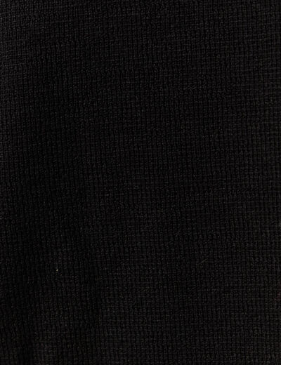 Gilet manches longues zippé noir homme