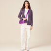Veste esprit blazer droite bleu marine femme