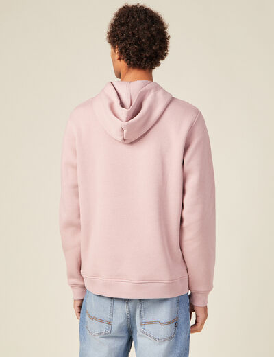 Sweat manches longues vieux rose homme