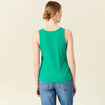 Débardeur éco-responsable vert turquoise femme