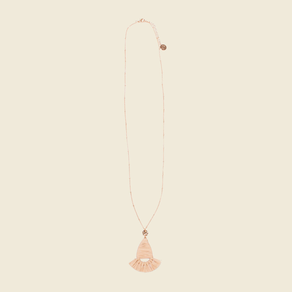 Collier avec pendentif sable femme