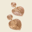 Boucles d'oreilles pendantes couleur or femme