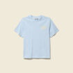 T-shirt en coton bleu clair femme