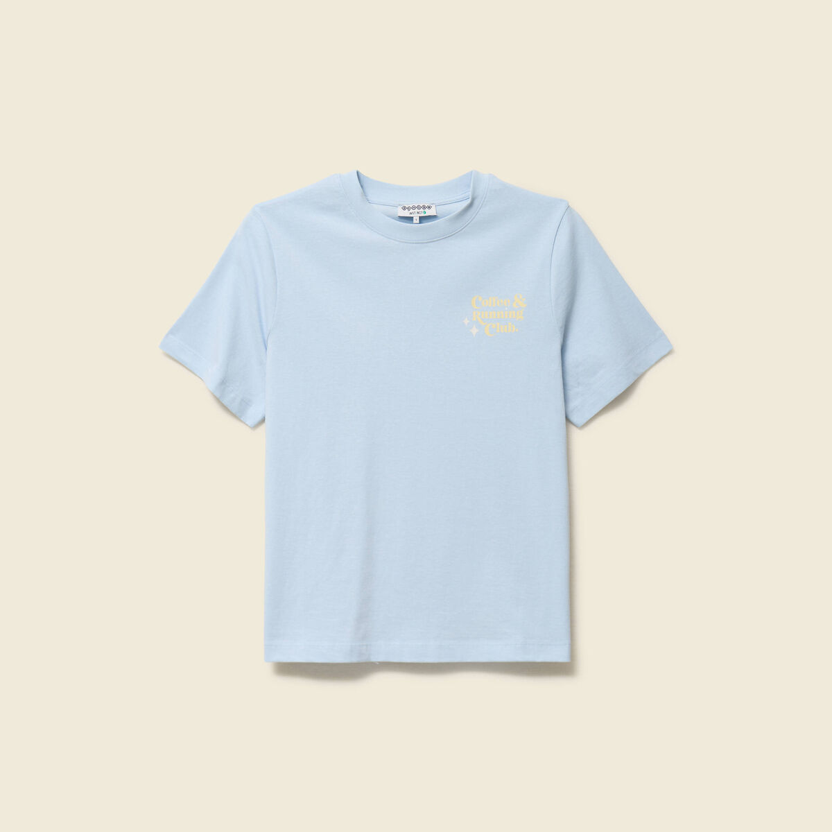 T-shirt en coton bleu clair femme