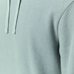 T-shirt &agrave; capuche bleu gris homme