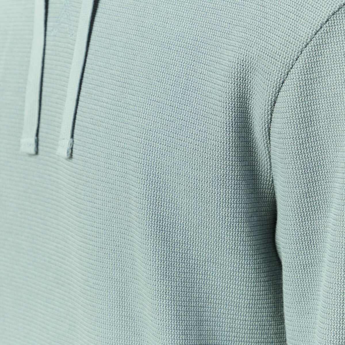 T-shirt &agrave; capuche bleu gris homme
