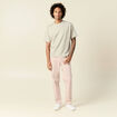 T-shirt manches courtes beige homme
