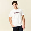 T-shirt manches courtes ecru homme