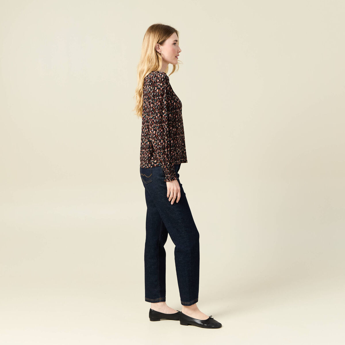 T-shirt éco-responsable multicolore femme