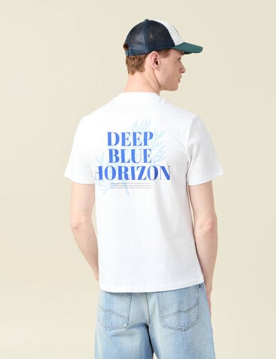 T-shirt manches courtes cintré blanc homme