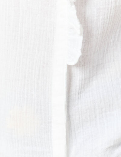 Chemise manches longues blanc femme