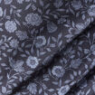 Chemise cintr&eacute;e en coton manches longues bleu marine homme