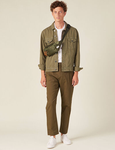 Pantalon chino taupe homme