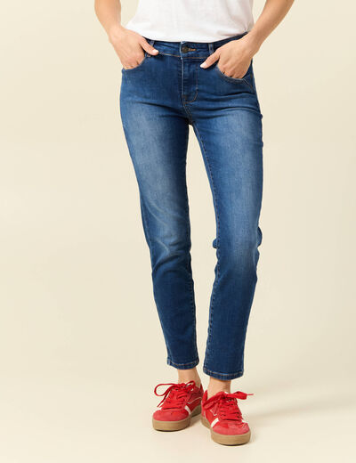 Jeans Vanessa - slim 7/8ème denim stone femme