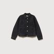 Veste oversize en jean denim gris femme