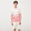 T-shirt manches courtes rose poudr&eacute;e homme