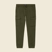 Pantalon battle bas resserré vert kaki homme