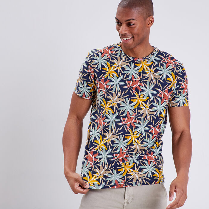 T-shirt manches courtes multicolore homme