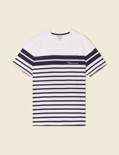 T-shirt éco-responsable ecru homme