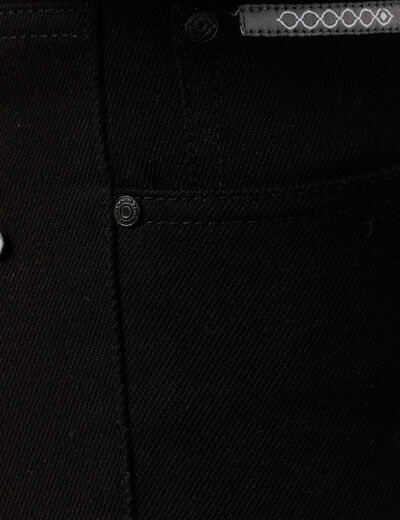 Jeans straight denim noir homme