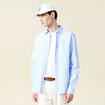 Chemise manches longues bleu ciel homme