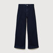 Jeans large taille haute denim brut rinse femme