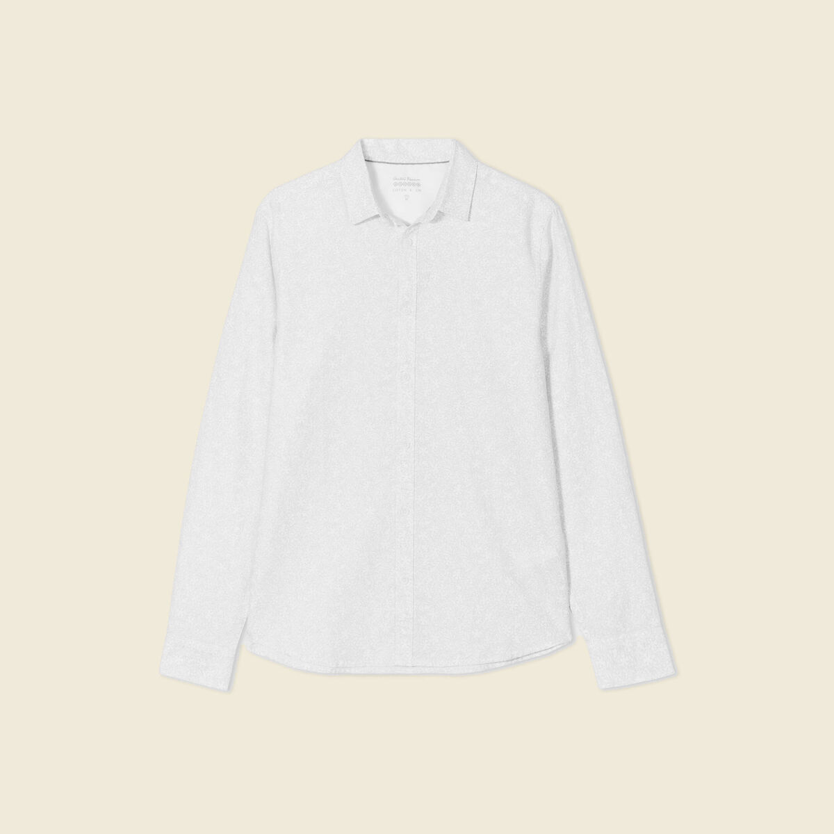 Chemise manches longues blanc homme
