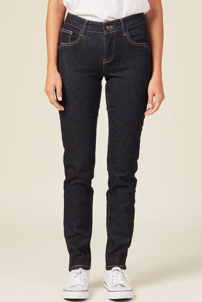 Jeans Camille - slim denim brut femme
