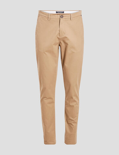 Pantalon slim Instinct chino beige homme