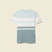T-shirt manches courtes bleu gris homme