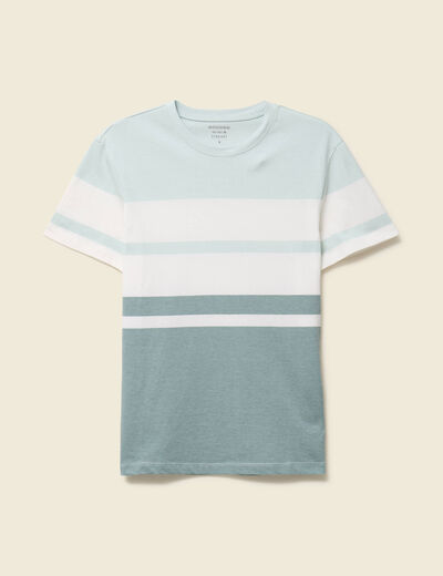 T-shirt manches courtes bleu gris homme