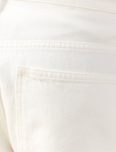 Jeans loose longueur 32 en coton denim blanc homme
