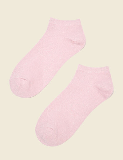 Chaussettes rose pastel femme
