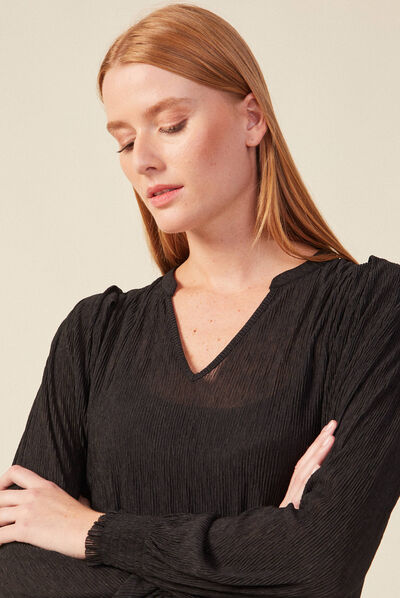 T-shirt éco-responsable noir femme