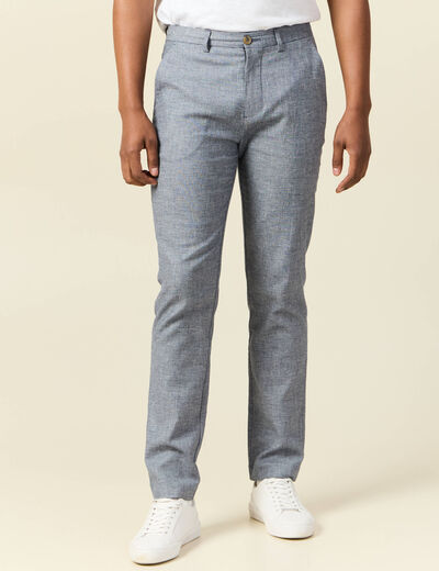 Pantalon chino bleu marine homme