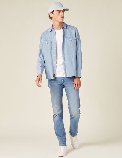 Jeans straight denim used homme