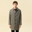 Manteau col classique manches longues camel homme