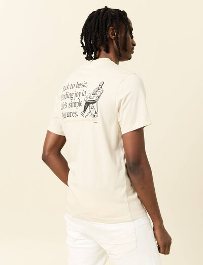T-shirt manches courtes sable homme