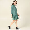 Robe chemise éco-responsable vert femme