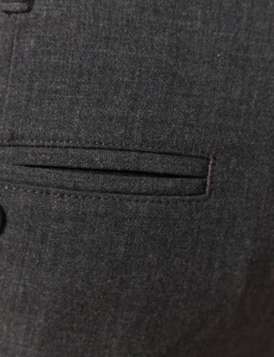 Pantalon droit longueur 32 gris fonc&eacute; homme
