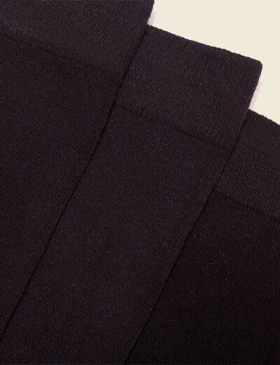 Lot 3 paires chaussettes noir homme