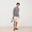 T-shirt en coton manches courtes gris homme