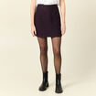 Jupe droite bleu marine femme