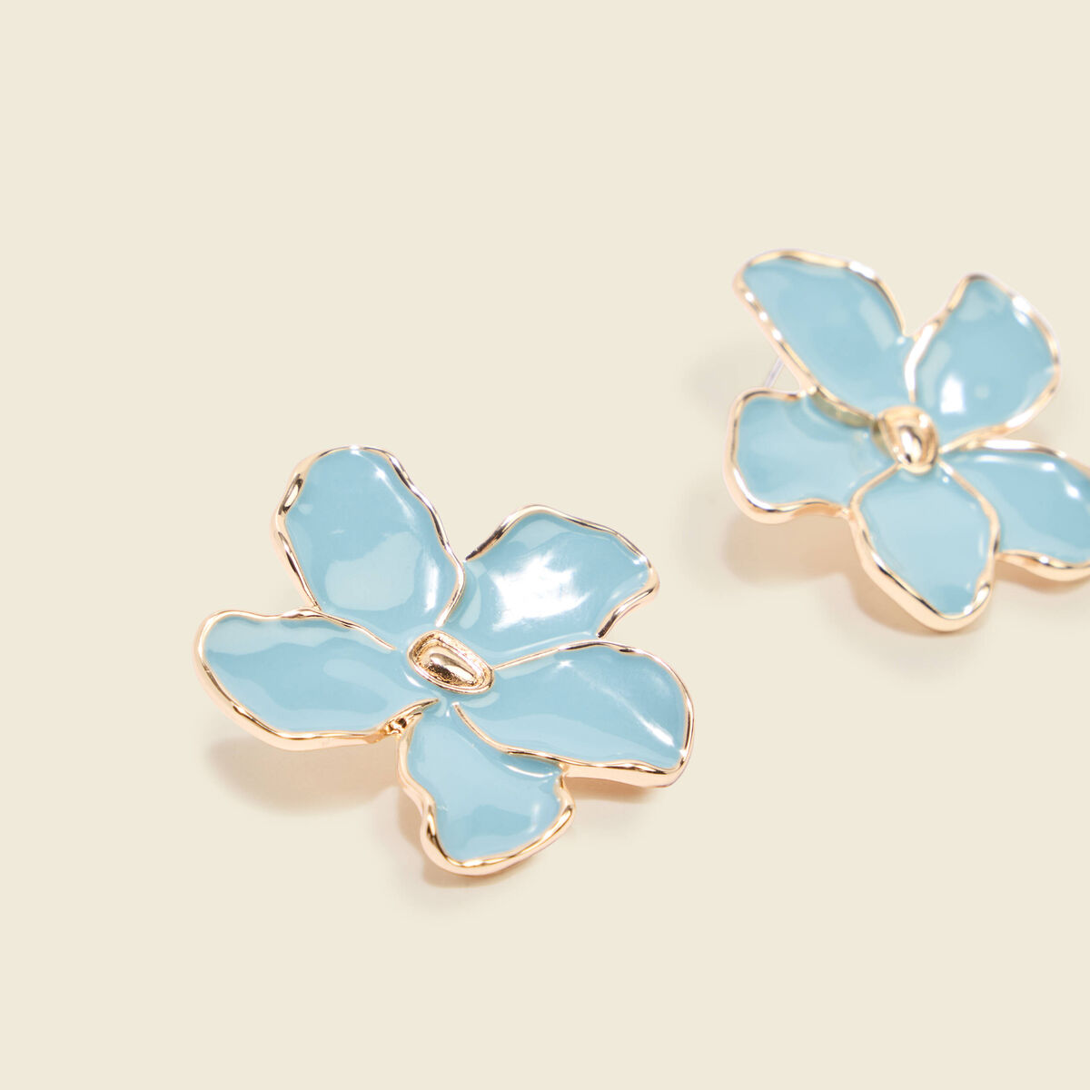 Boucles d'oreilles vert pastel femme